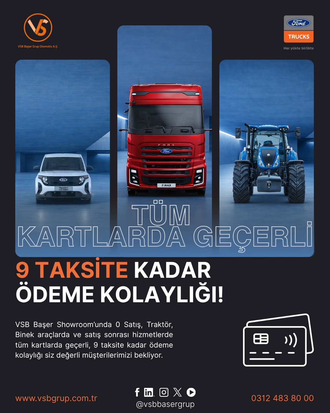 Tüm Kredi Kartlarında Geçerli 9 Taksit!