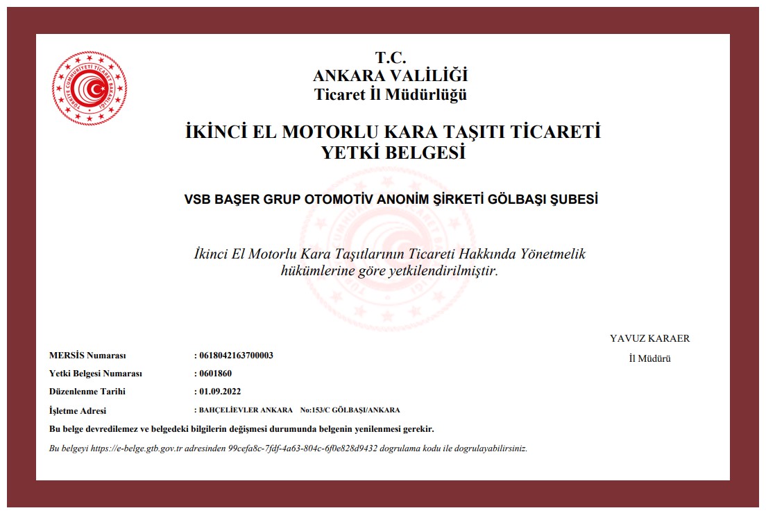 ISO/TSE Belgelerimiz